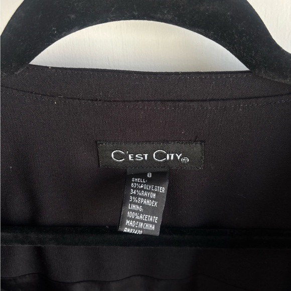 Black Formal Blazer Elegant Suit Jacket - Picture 3 of 9